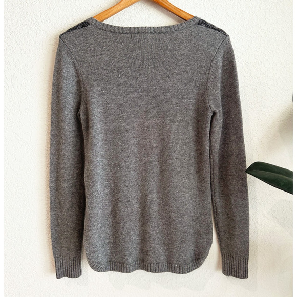 Toad & Co Womens Crew Lambswool Sweater Small Fair Isle Lightweight Preppy Gray - Picture 7 of 9